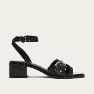 Frye Lucia scrappy braided  sandal 8.5 M in black